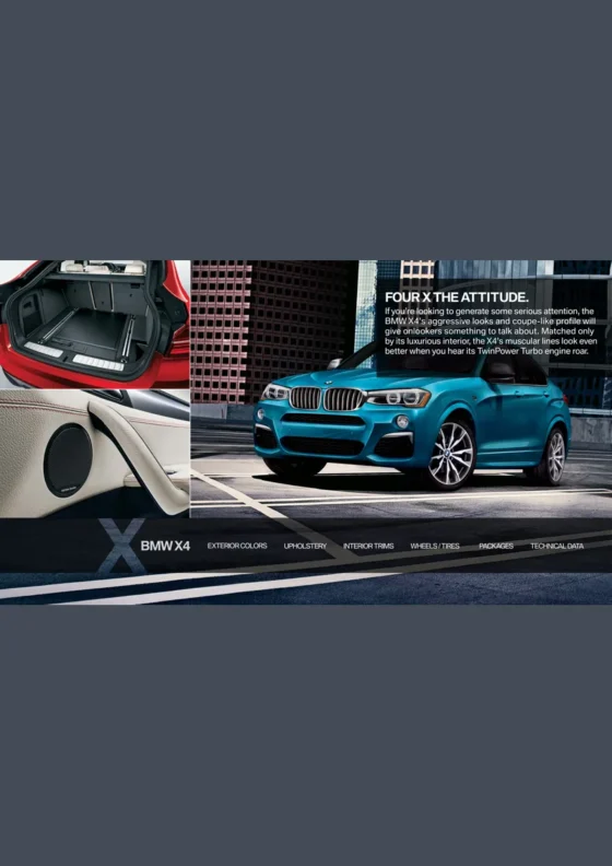 Cover of the 2018 BMW X4 Brochure