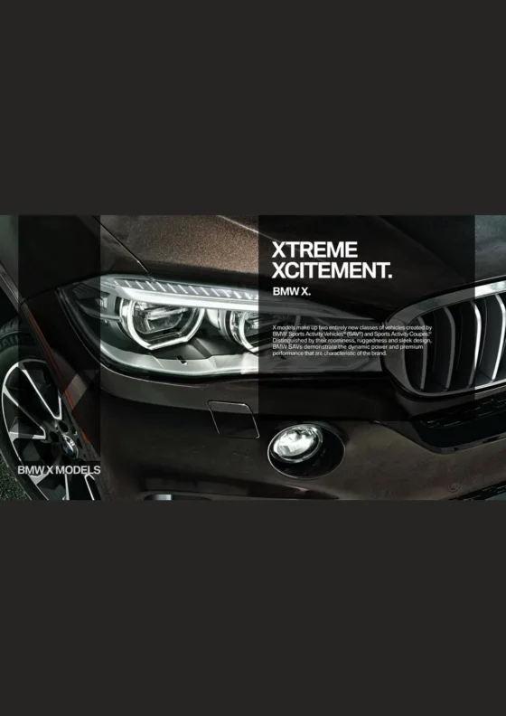 Cover of the 2018 BMW X6 Brochure