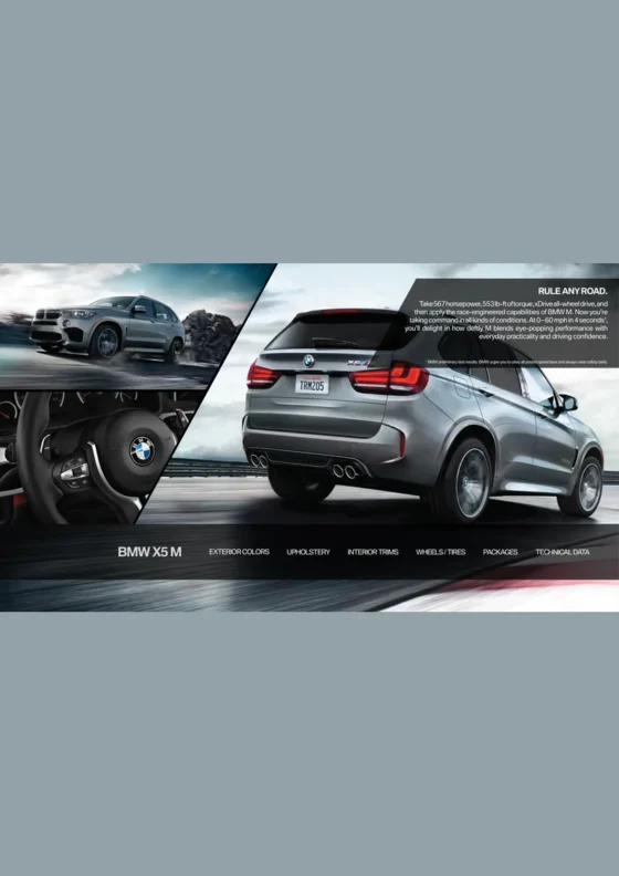 Cover of the 2018 BMW X6 M Brochure