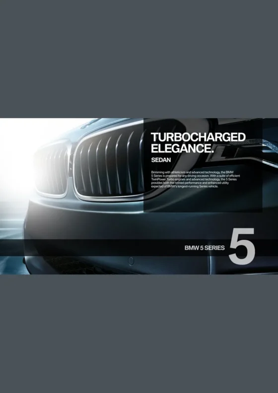 Cover of the 2019 BMW 5 Series Brochure