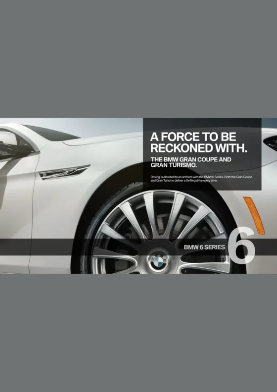 Cover of the 2019 BMW 6 Series Brochure
