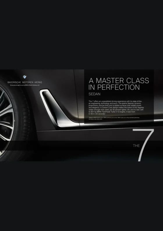 Cover of the 2019 BMW 7 Series Brochure