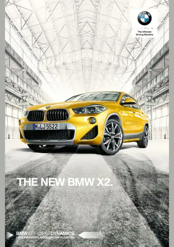 Cover of the 2019 BMW X3 Brochure